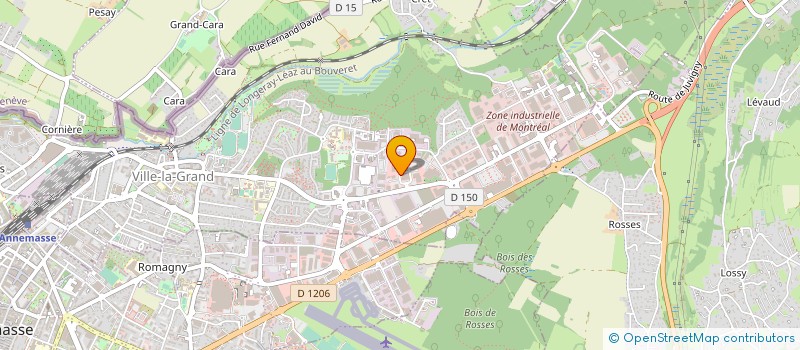 localisation de l'entreprise ANNEMASSE GLIERES  VILLE-LA-GRAND