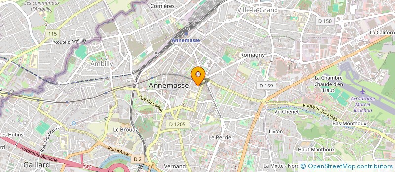 localisation de l'entreprise ANNEMASSE MAREE à ANNEMASSE