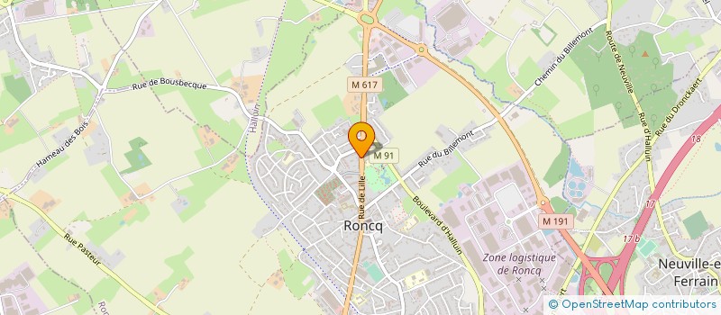 localisation de l'entreprise ANNESOFIL  RONCQ