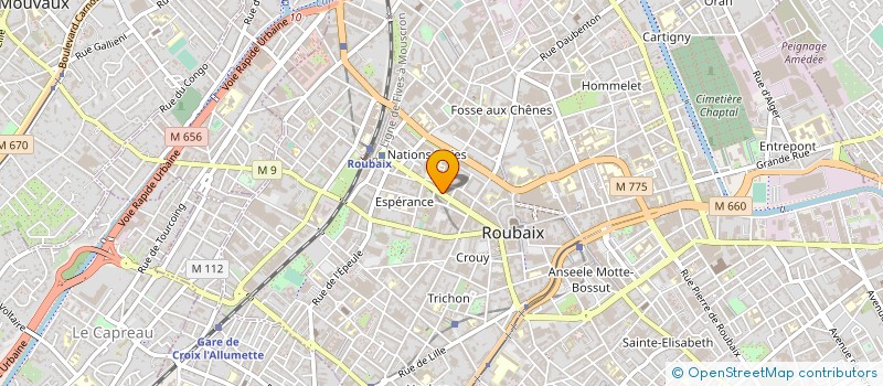 localisation de l'entreprise ANNETTE DUHAMEL à ROUBAIX