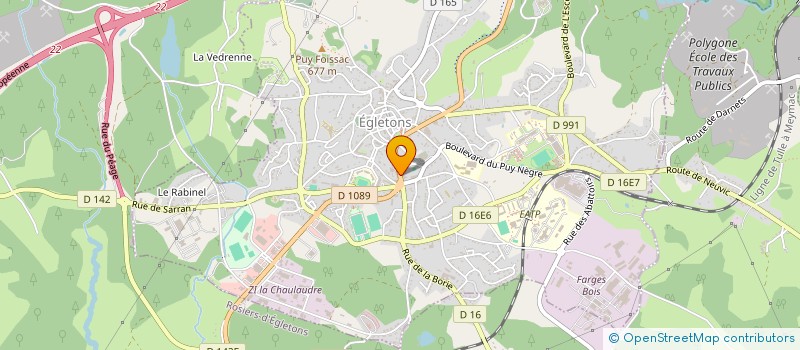 localisation de l'entreprise ANNETTE PARFUMERIE ESTHETIQUE à EGLETONS