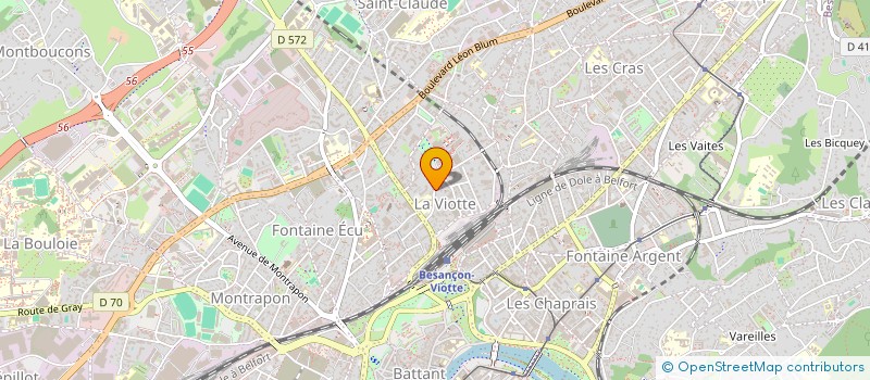 localisation de l'entreprise ANNEXE 8 PROD  BESANCON