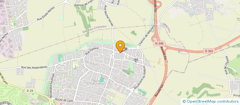 localisation de l'entreprise ANNEZIN STALINGRAD  CHASSIEU