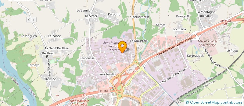 localisation de l'entreprise ANNEZO SA à CAUDAN