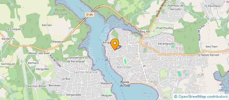 localisation de l'entreprise ANNGENTILHOMME  BENODET
