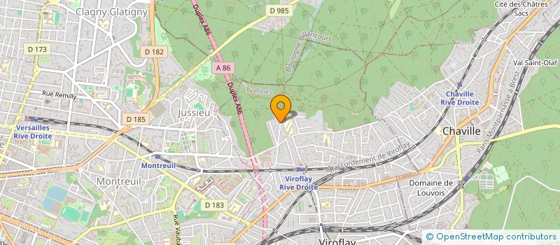 localisation de l'entreprise ANNICK AUBERT S A R L  VIROFLAY