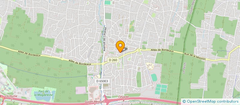 localisation de l'entreprise ANNICK & SANDRINE  GUJAN-MESTRAS