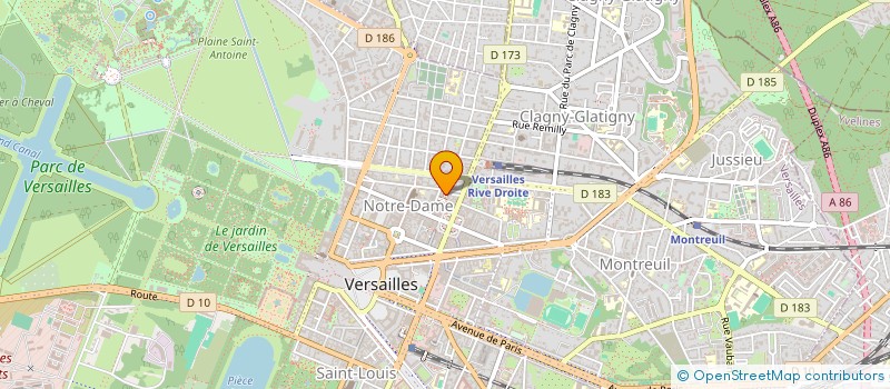 localisation de l'entreprise ANNICK VIDAL ANTIQUITES à VERSAILLES