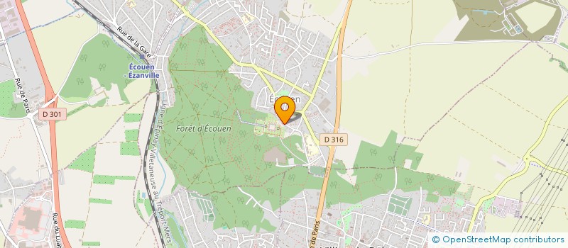 localisation de l'entreprise ANNICKJUBIEN.NET  ECOUEN