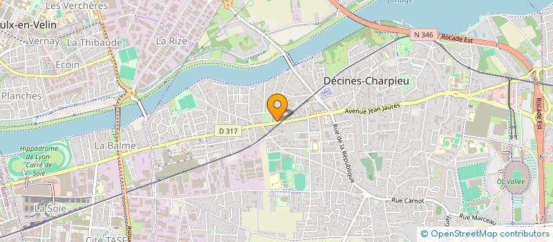 localisation de l'entreprise ANNIE à DECINES-CHARPIEU