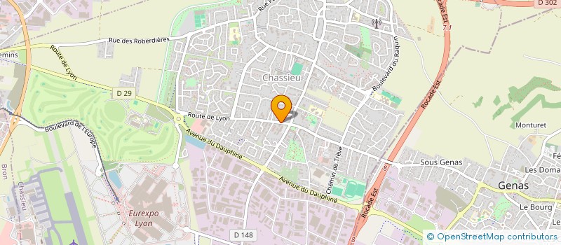 localisation de l'entreprise ANNIE AND CO  CHASSIEU