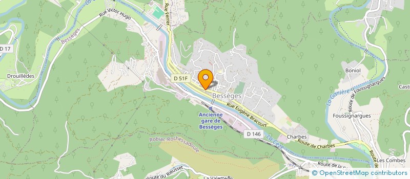 localisation de l'entreprise ANNIE-ANDGEL  BESSEGES