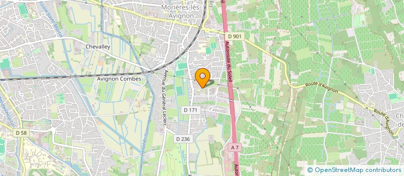 localisation de l'entreprise ANNIE.D ET ASSOCIES  MORIERES-LES-AVIGNON