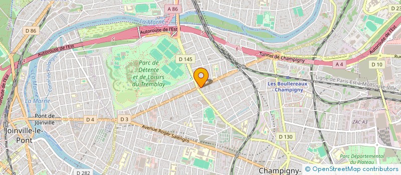 localisation de l'entreprise ANNIE HAIR COIFFURE à CHAMPIGNY-SUR-MARNE