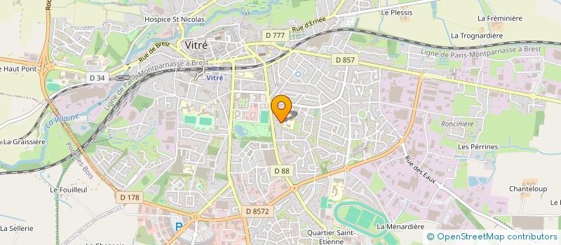 localisation de l'entreprise ANNKRIST  VITRE