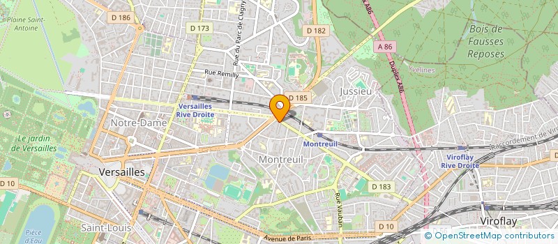 localisation de l'entreprise ANNOGAM à VERSAILLES