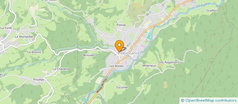 localisation de l'entreprise ANNONAY MAINTENANCE BUREAUTIQUE à VILLEVOCANCE