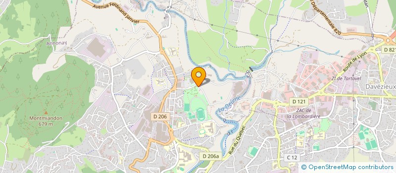 localisation de l'entreprise ANNONAY PLONGEE  ANNONAY