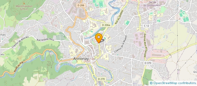 localisation de l'entreprise ANNONEENNE D'INTERIM  ANNONAY