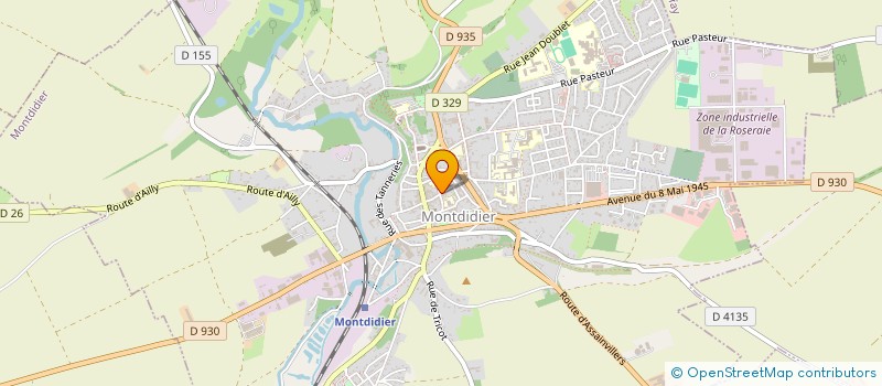 localisation de l'entreprise ANNOUCHKA à MONTDIDIER