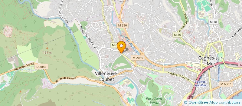 localisation de l'entreprise ANNRIC à CAGNES-SUR-MER