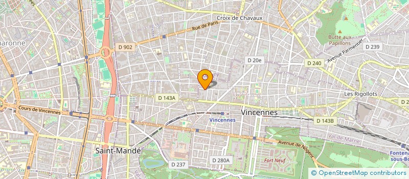 localisation de l'entreprise ANNUNZIATA  VINCENNES