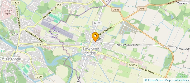 localisation de l'entreprise ANNY ET CHRISTOPHE HAUSS  BARCELONNE-DU-GERS