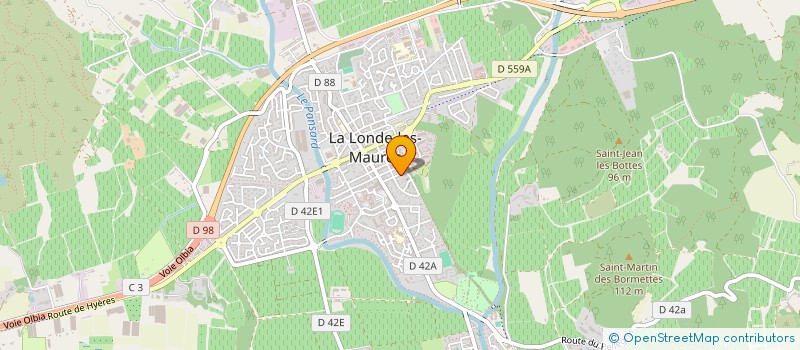 localisation de l'entreprise ANOBE  LA LONDE-LES-MAURES