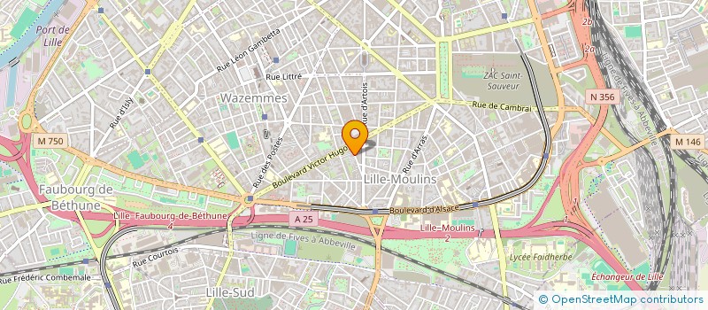 localisation de l'entreprise ANOC 2 à LILLE
