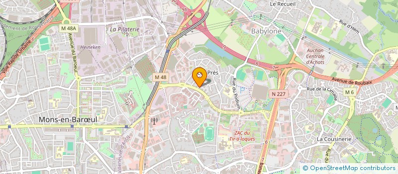 localisation de l'entreprise ANODOS à VILLENEUVE-D'ASCQ