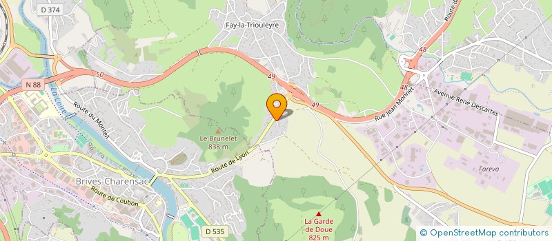 localisation de l'entreprise ANOE  SAINT-GERMAIN-LAPRADE