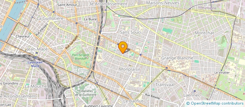 localisation de l'entreprise ANOFI  LYON 8EME