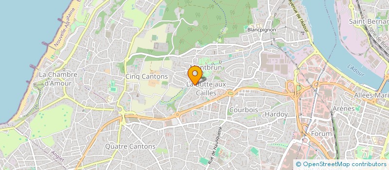 localisation de l'entreprise ANOHA à ANGLET