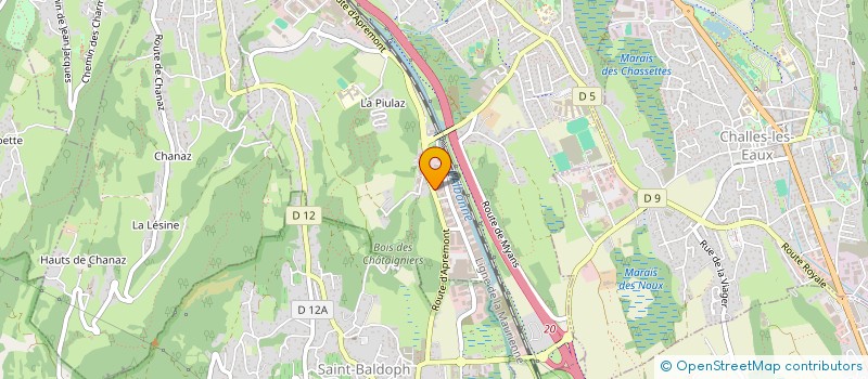 localisation de l'entreprise ANOI  LA RAVOIRE