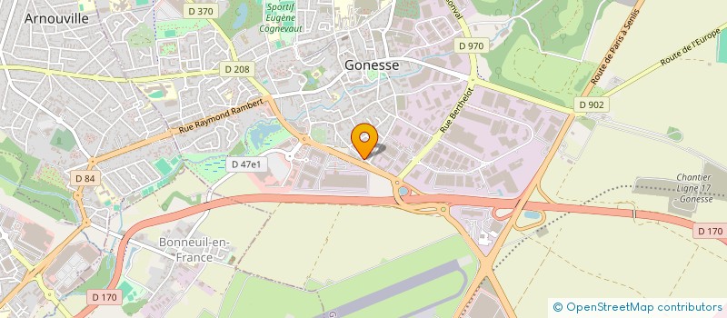 localisation de l'entreprise ANOMA à GONESSE