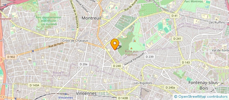 localisation de l'entreprise ANONA à MONTREUIL