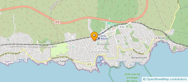 localisation de l'entreprise ANONTREA  CARRY-LE-ROUET