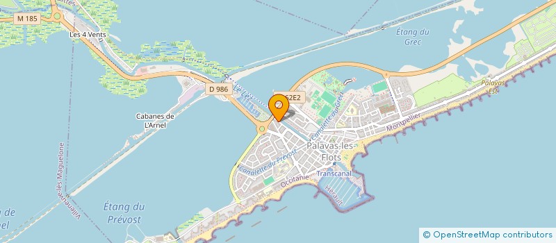 localisation de l'entreprise ANOPSE à PALAVAS-LES-FLOTS