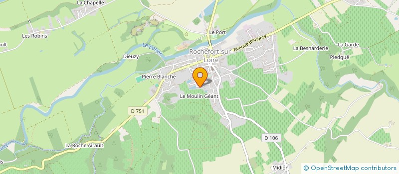 localisation de l'entreprise ANORAKE  ROCHEFORT-SUR-LOIRE