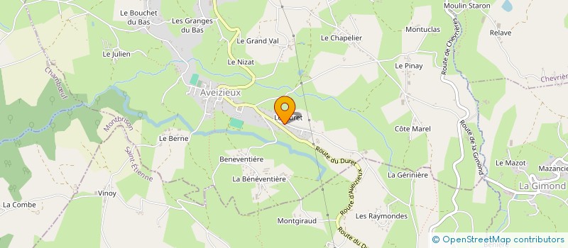 localisation de l'entreprise ANOREV  AVEIZIEUX