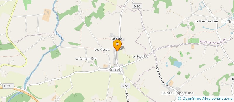 localisation de l'entreprise ANOSMIE.ORG à DURCET