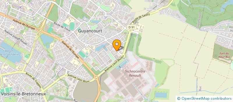 localisation de l'entreprise ANOSTE  GUYANCOURT