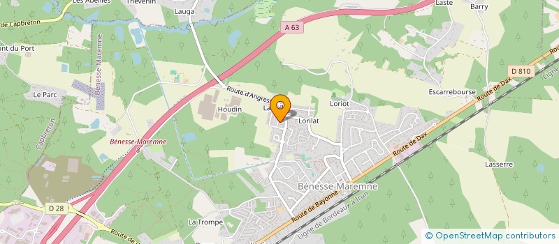 localisation de l'entreprise ANOSTE  BENESSE-MAREMNE