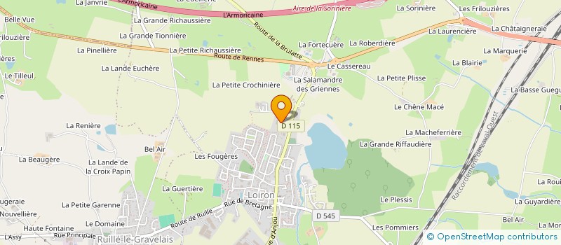 localisation de l'entreprise ANOTIDIS  LOIRON-RUILLE