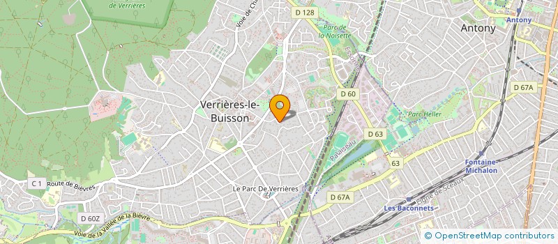 localisation de l'entreprise ANOUS ASSOCIES à VERRIERES-LE-BUISSON