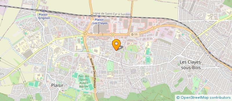 localisation de l'entreprise ANOUSPROJ  PLAISIR