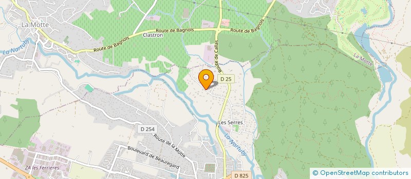 localisation de l'entreprise ANOUZET STAFF  LE MUY