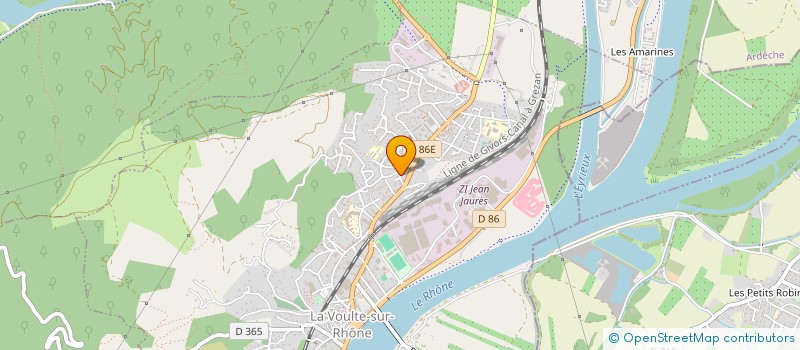 localisation de l'entreprise ANOVA  LA VOULTE-SUR-RHONE