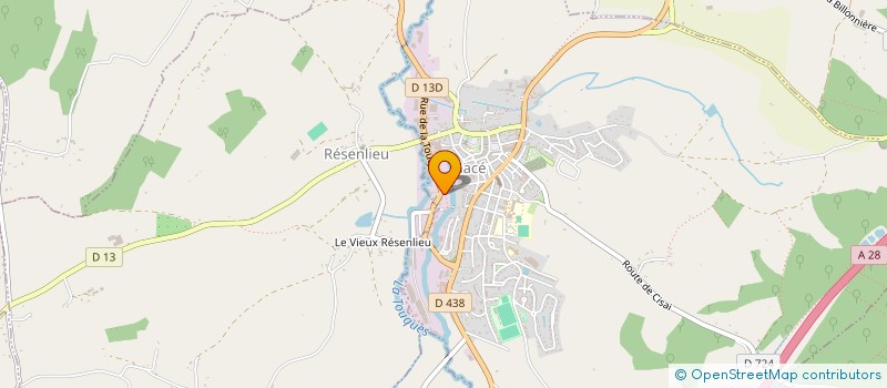 localisation de l'entreprise ANOVAS VETERINAIRE à GACE