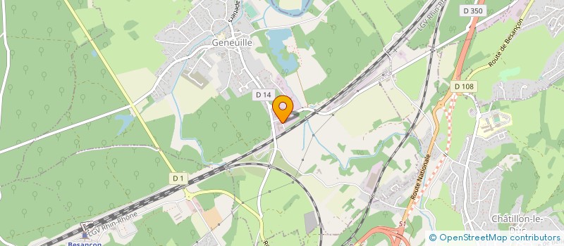 localisation de l'entreprise ANOXYD à GENEUILLE